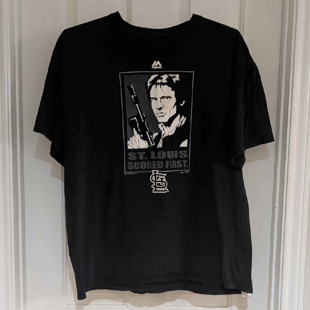 Men's XLarge Black Graphic Tee with Bold Design